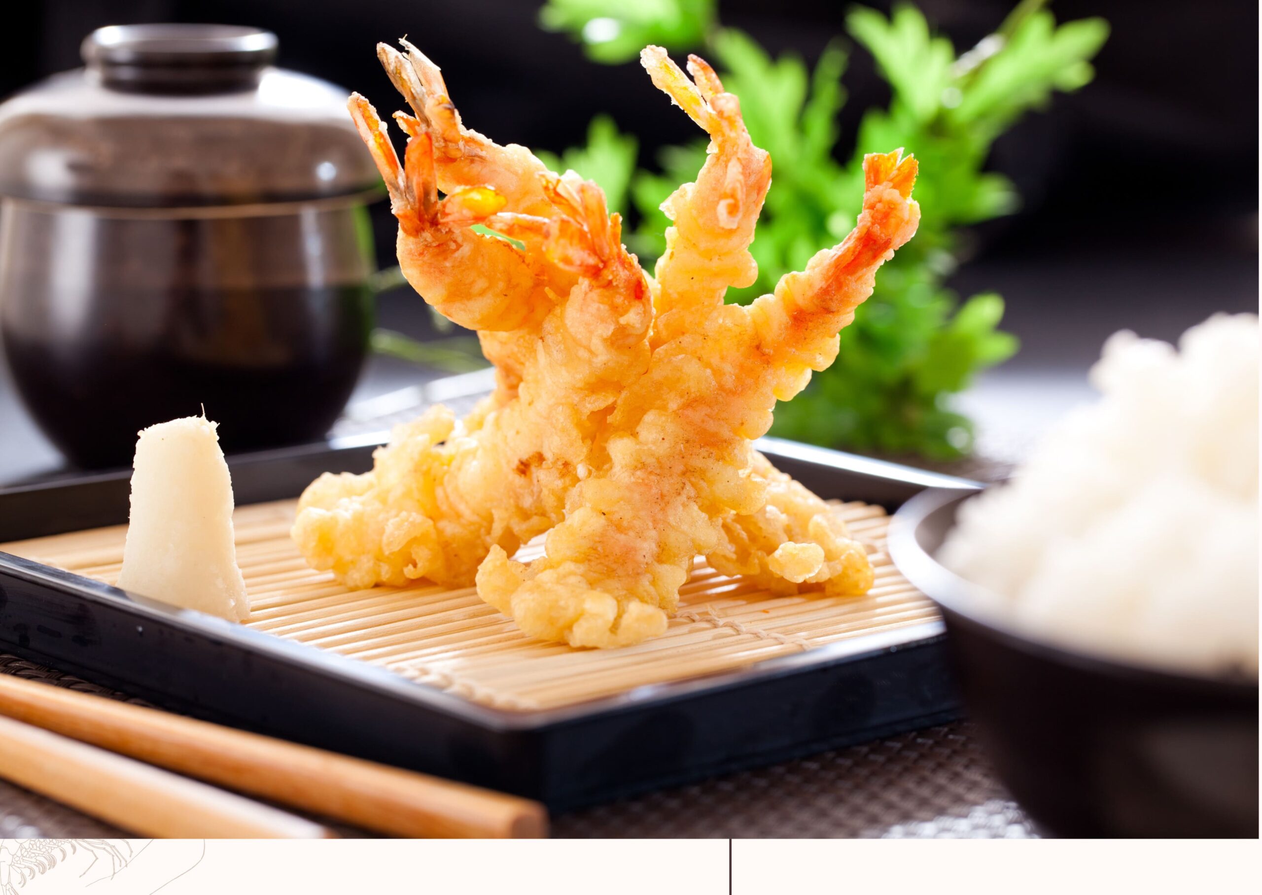 Langostinos en Tempura
